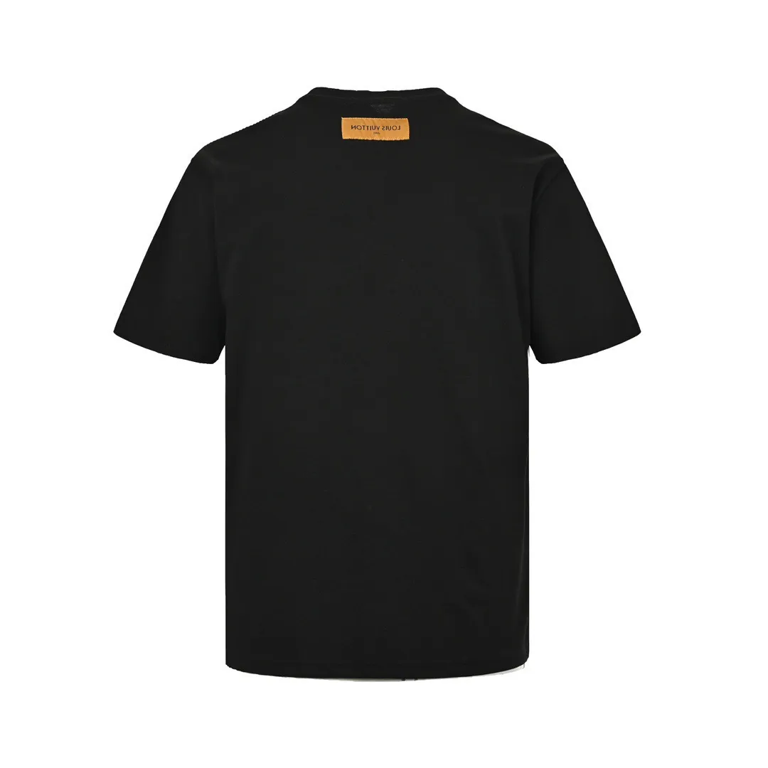 Louis Vuitton/Louis Vuitton 24ss short sleeves with embroidered letters on the chest